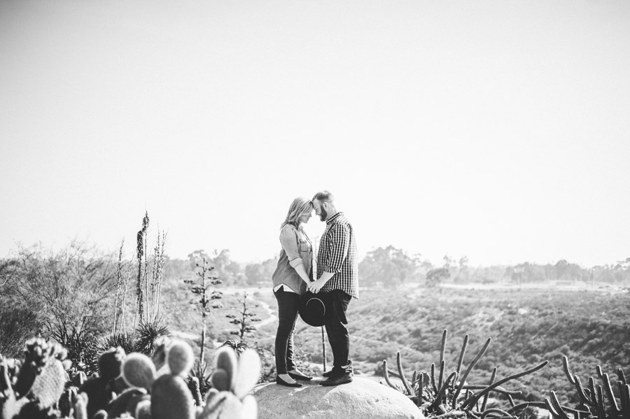 Engagement Photos in the Desert Garden at Balboa Park