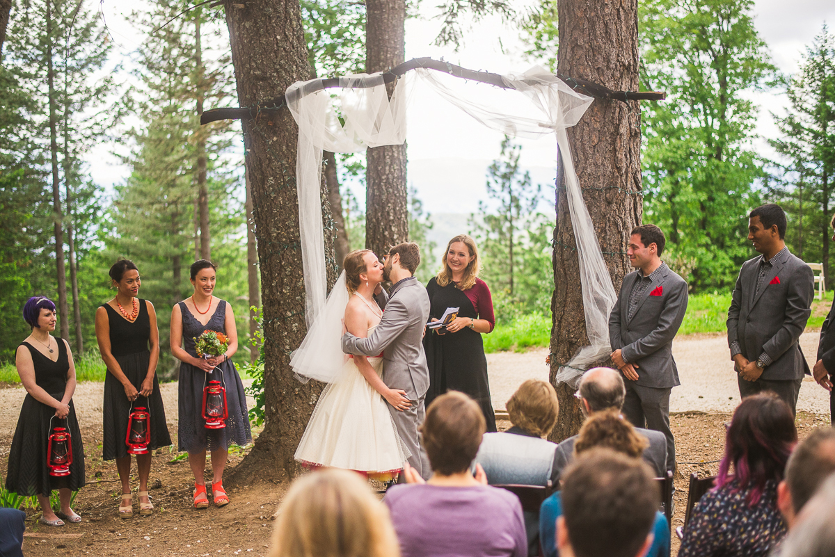 first kiss precious forest wedding