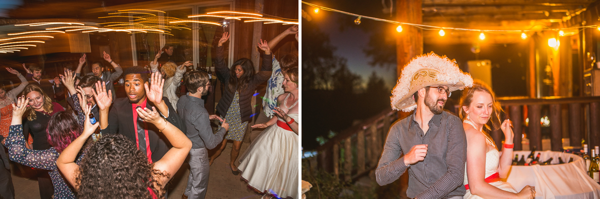 bride and groom dancing during precious forest wedding in mendocino
