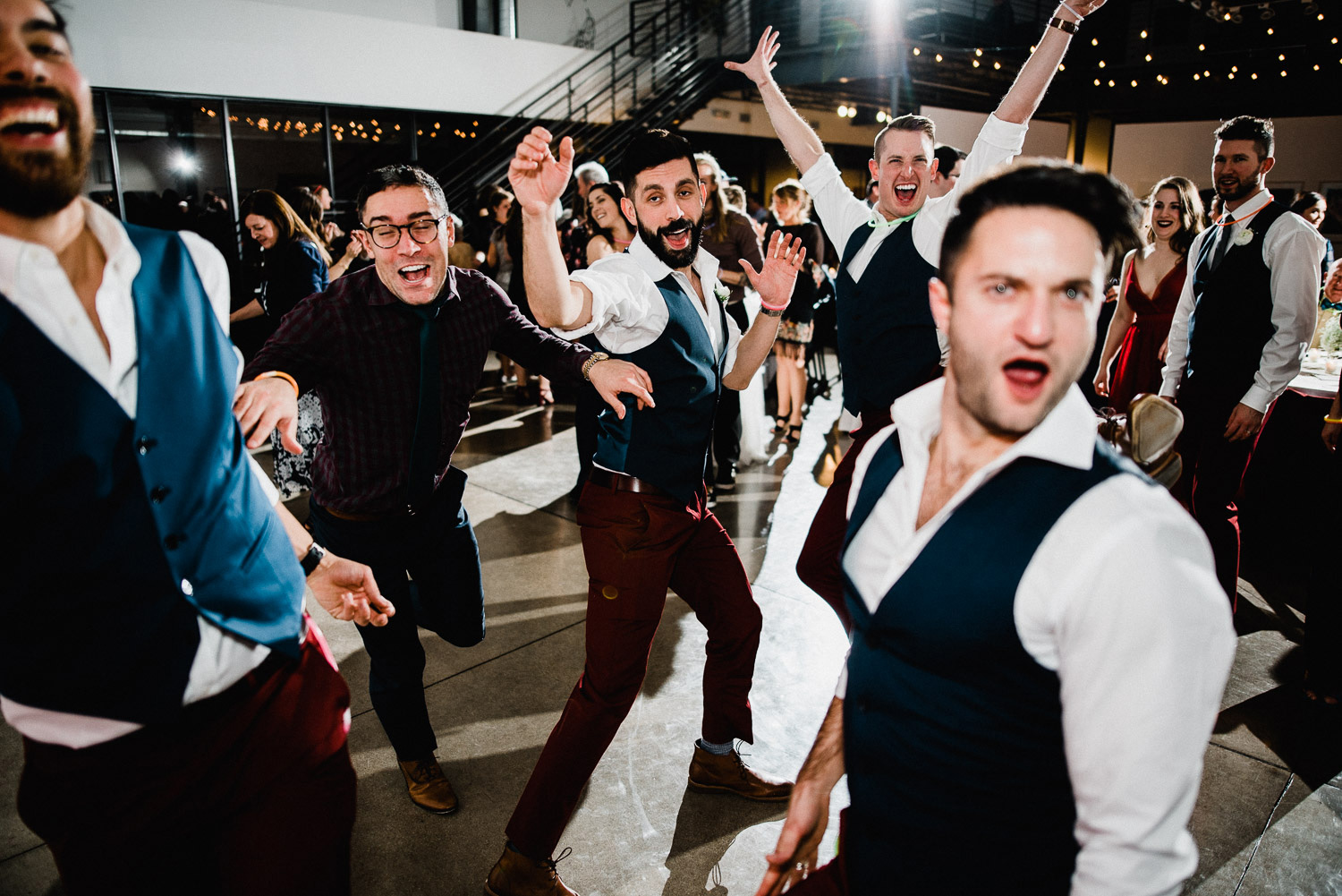 dancing at space gallery wedding in denver